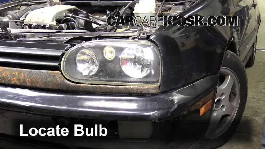 1997 Volkswagen Golf GTI 2.0L 4 Cyl. Éclairage Feu clignotant avant (remplacer l'ampoule)